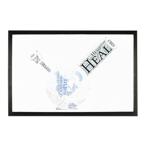 Heal The World Bong ﻿Sublimation Doormat