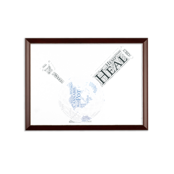 Heal The World Bong ﻿Sublimation Wall Plaque