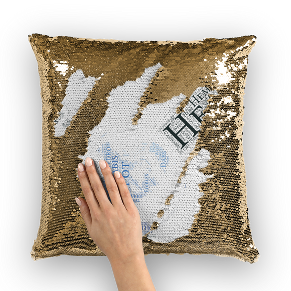 Heal The World Bong ﻿Sequin Cushion Cover