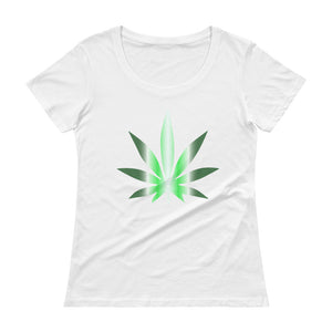 FUTURE LEAF - Ladies' Scoopneck T-Shirt