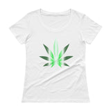 FUTURE LEAF - Ladies' Scoopneck T-Shirt