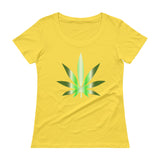 FUTURE LEAF - Ladies' Scoopneck T-Shirt