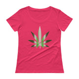 FUTURE LEAF - Ladies' Scoopneck T-Shirt