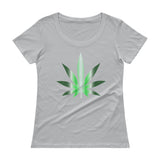 FUTURE LEAF - Ladies' Scoopneck T-Shirt