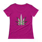 FUTURE LEAF - Ladies' Scoopneck T-Shirt