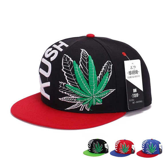 Women Men Vogue Sreet Hemp leaf Embroidery Baseball Caps Maple leaves Chapeu Gorras Casquette Hiking snapback cap Hip Hop hats