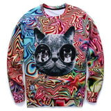 Psychedelic - Cat In Glasses Sweatshirt