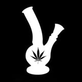 Cannabis Car Sticker / Motorcycle Decal Black/Silver