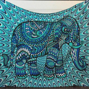 Psychedelic - Turquoise Elephant