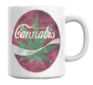 Enjoy Cannabis Coffee Mug Cup 11 Oz