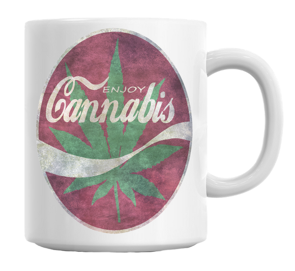 Enjoy Cannabis Coffee Mug Cup 11 Oz