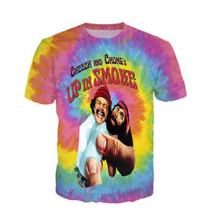 Cheech And Chong - UP IN SMOKE Tie Dye T-Shirt