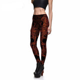 Psychedelic - Copper Skull Leggings