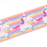 10 Yards Of Cartoon Rainbow Unicorn Ribbon