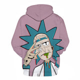 Rick and Morty Hoodie - 3D Rick Peace