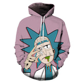 Rick and Morty Hoodie - 3D Rick Peace