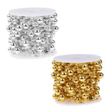 Gold / Silver Beads On A Chain For Decoration Or IG/FB Photos