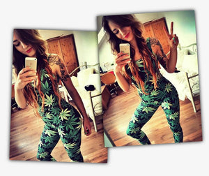 3D Cannabis Leggings