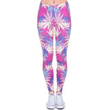 Pink Cannabis Leggings