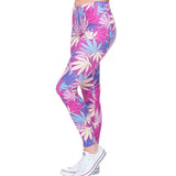 Pink Cannabis Leggings