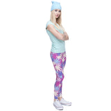 Pink Cannabis Leggings