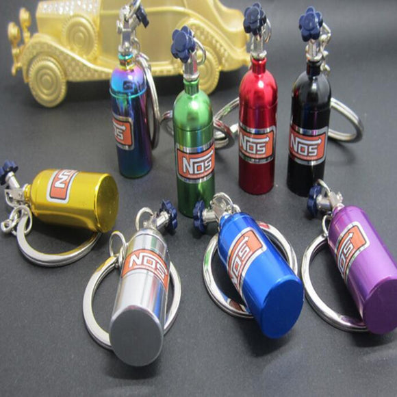 Mini NOS Bottle Keyring Stash Container