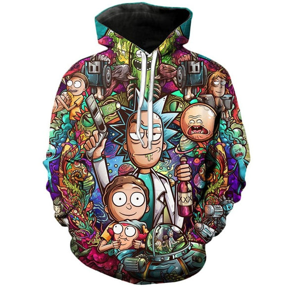 Rick and Morty Hoodie - Little Morty and Rick