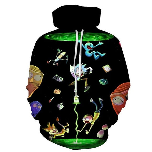 Rick and Morty Hoodie - Portal Fallin Rick