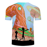 Rick and Morty Short Sleeve O-neck Tee - Look Morty