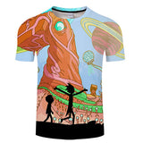 Rick and Morty Short Sleeve O-neck Tee - Look Morty