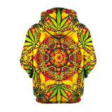 3D Psychedelic Cannabis Hoodie UNISEX