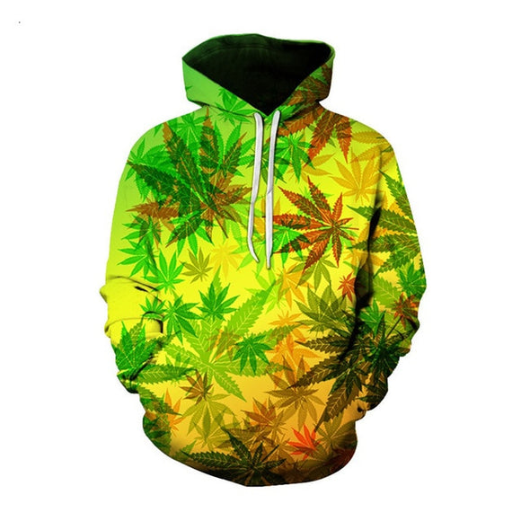 3D Cannabis Hoodie