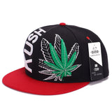 Women Men Vogue Sreet Hemp leaf Embroidery Baseball Caps Maple leaves Chapeu Gorras Casquette Hiking snapback cap Hip Hop hats