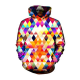 3D Vivid Neon Cannabis Leaf Hoodie