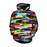 3D Vivid Neon Cannabis Leaf Hoodie