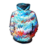 3D Vivid Neon Cannabis Leaf Hoodie