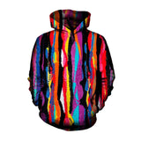 3D Vivid Neon Cannabis Leaf Hoodie