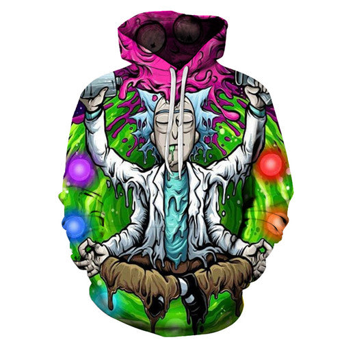 Rick and Morty Hoodie - Rick Vitruvian Slime