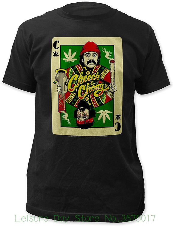 Cheech & Chong - Playing Card Fitted Jersey Tee