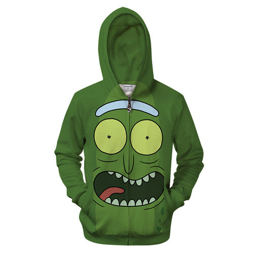 Rick and Morty Hoodie - Happy Pickle Rick