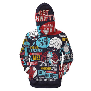 Rick and Morty Hoodie - Quotes