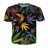 3D Cannabis Leaf T Shirts