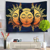 Psychedelic - Moon Sun Galaxy Celestial Energy Tapestry