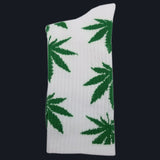 Comfortable High Quality Cotton Socks Cannabis Leaf Casual/Long