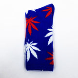 Comfortable High Quality Cotton Socks Cannabis Leaf Casual/Long