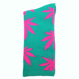 Comfortable High Quality Cotton Socks Cannabis Leaf Casual/Long