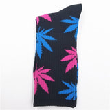 Comfortable High Quality Cotton Socks Cannabis Leaf Casual/Long