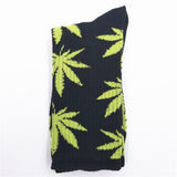 Comfortable High Quality Cotton Socks Cannabis Leaf Casual/Long