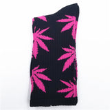 Comfortable High Quality Cotton Socks Cannabis Leaf Casual/Long