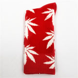 Comfortable High Quality Cotton Socks Cannabis Leaf Casual/Long